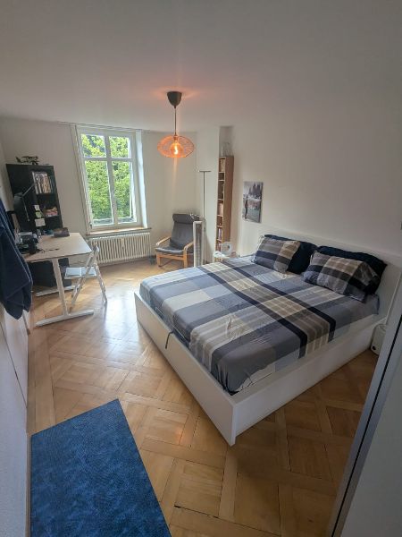 Spacious 20m2 room in elegant central apartment near Lake Zurich